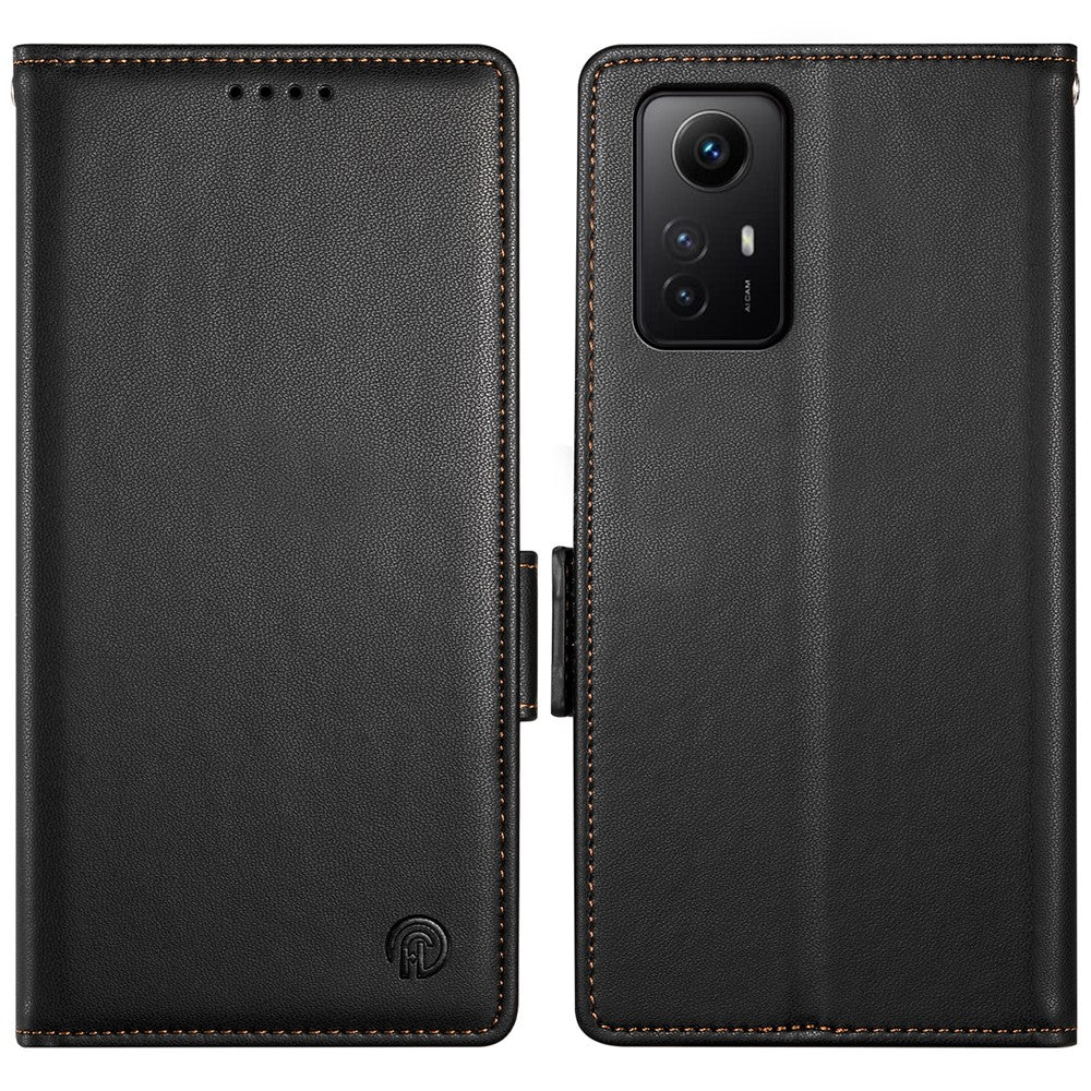 DF-010 For Xiaomi Redmi Note 12S 4G Case Stand Magnetic Clasp Leather Phone Cover