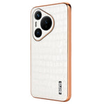 AZNS For Huawei Pura 70 Slim Case Crocodile Texture Leather + TPU Phone Cover