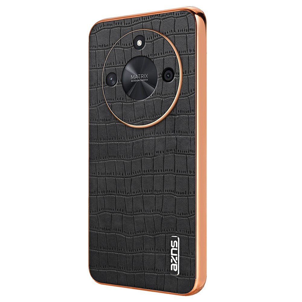 AZNS For Honor X50 5G / X50 Pro 5G / X50 GT 5G Skal Krokodilstruktur Läder + TPU Mobilskal
