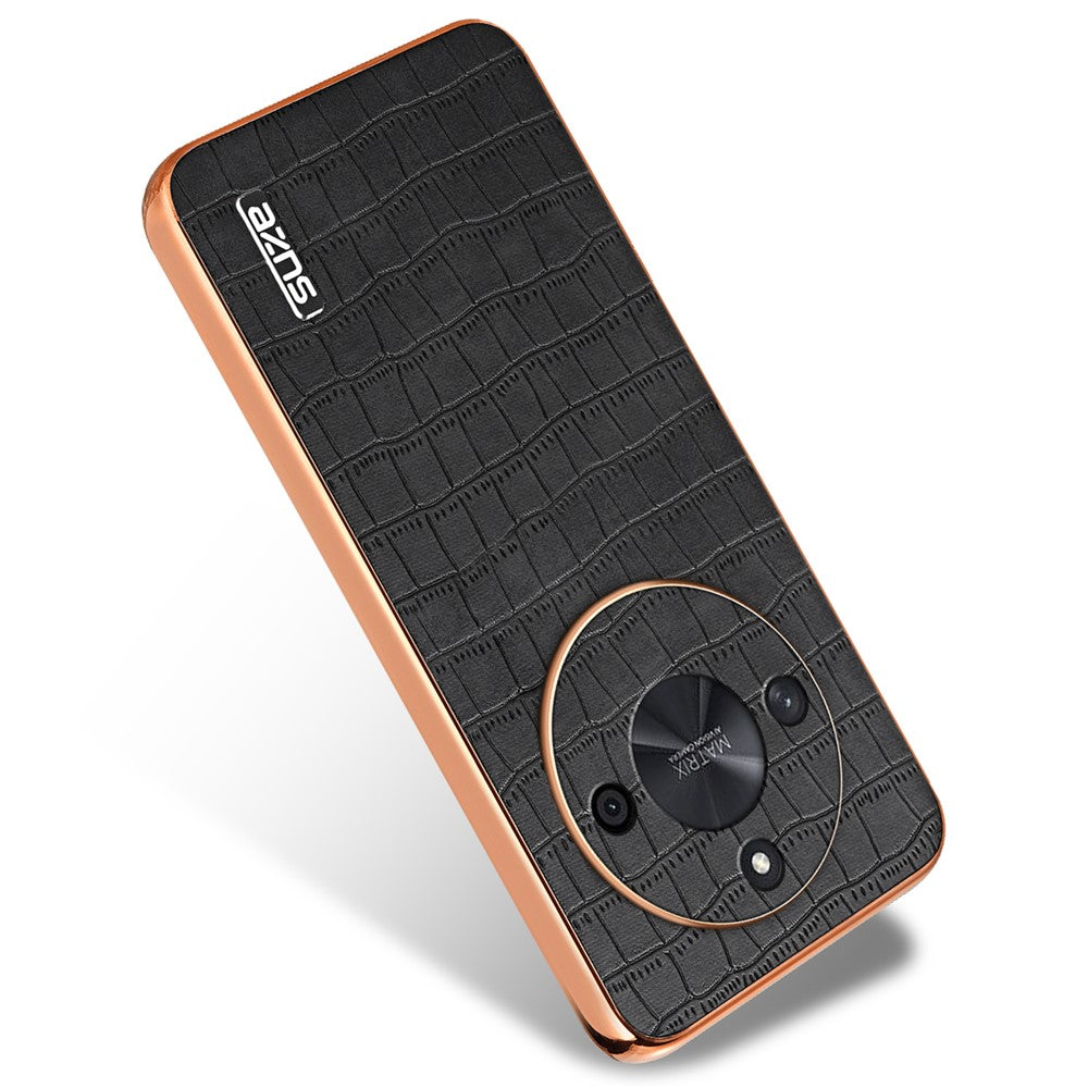 AZNS For Honor X50 5G / X50 Pro 5G / X50 GT 5G Skal Krokodilstruktur Läder + TPU Mobilskal