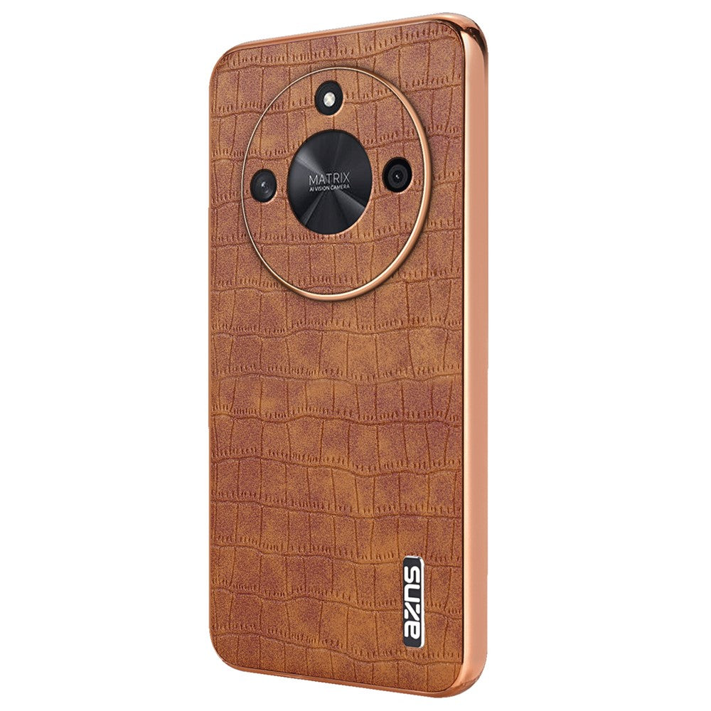 AZNS For Honor X50 5G / X50 Pro 5G / X50 GT 5G Skal Krokodilstruktur Läder + TPU Mobilskal