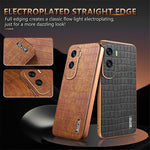 AZNS For Honor X50i 5G / 90 Lite 5G Case Electroplating PU Leather Coated TPU Phone Back Cover