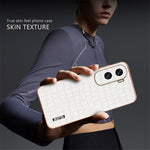 AZNS For Honor X50i 5G / 90 Lite 5G Case Electroplating PU Leather Coated TPU Phone Back Cover