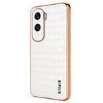 AZNS For Honor X50i 5G / 90 Lite 5G Case Electroplating PU Leather Coated TPU Phone Back Cover