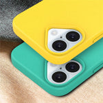 For iPhone 16 Case Biodegradable Wheat Straw+TPU Hybrid Phone Cover