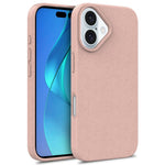 For iPhone 16 Plus Case Wheat Straw+TPU Phone Cover Compostable