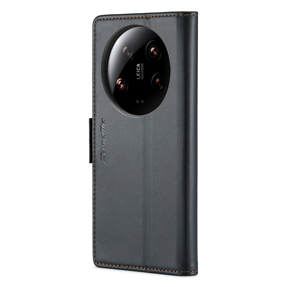 CASEME 023-serien för Xiaomi 14 Ultra-skal med RFID-blockerande glansigt stativ och mobilskydd