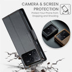 CASEME 023 Series For Xiaomi Poco X6 Pro 5G / Redmi K70E 5G Case RFID Blocking Phone Leather Cover