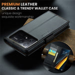 CASEME 023 Series For Xiaomi Poco X6 Pro 5G / Redmi K70E 5G Case RFID Blocking Phone Leather Cover