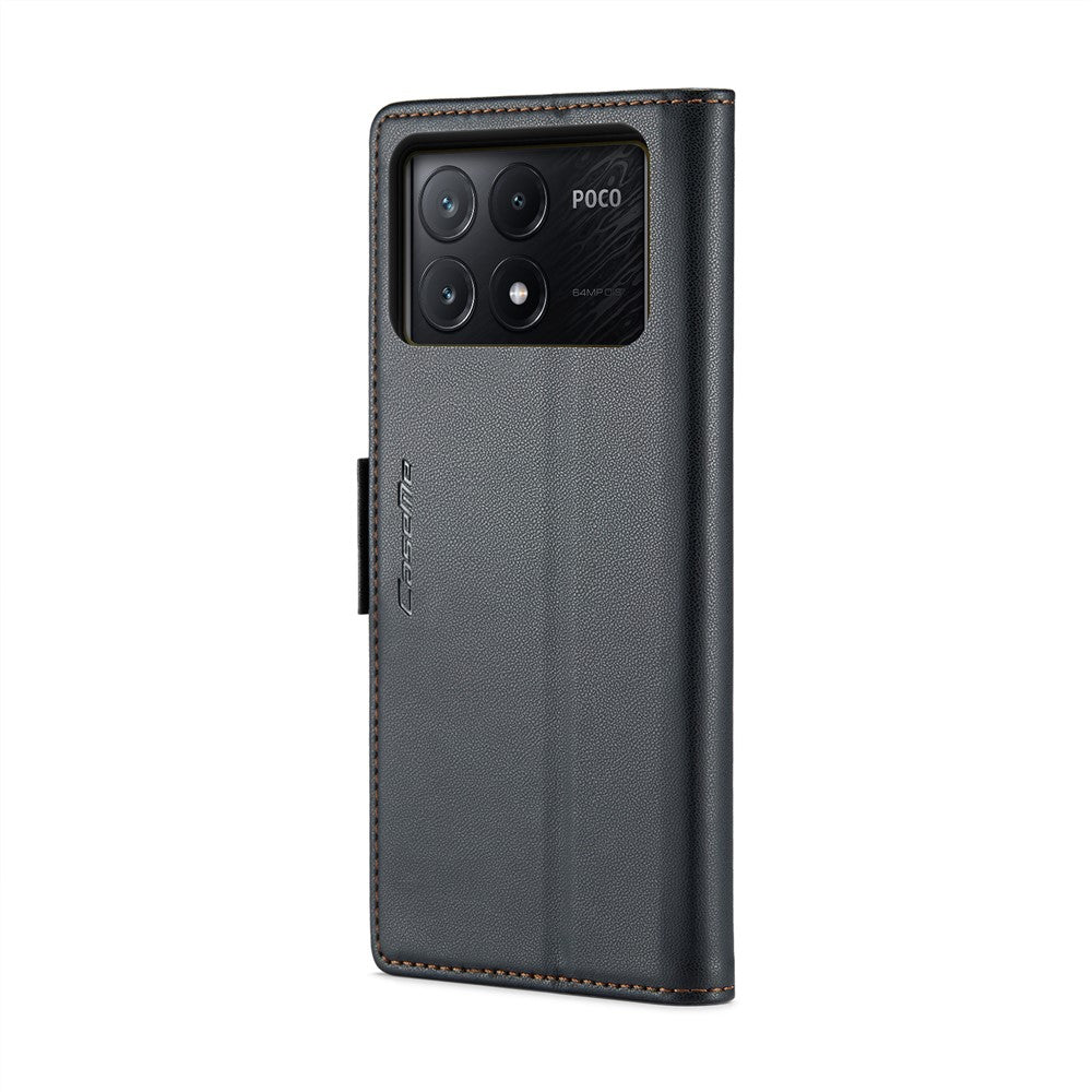 CASEME 023 Series For Xiaomi Poco X6 Pro 5G / Redmi K70E 5G Case RFID Blocking Phone Leather Cover