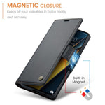 CASEME 023 Series For Xiaomi Poco X6 Pro 5G / Redmi K70E 5G Case RFID Blocking Phone Leather Cover