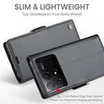 CASEME 023 Series For Xiaomi Poco X6 Pro 5G / Redmi K70E 5G Case RFID Blocking Phone Leather Cover