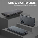 CASEME 023 Series For Xiaomi Redmi Note 13 Pro+ 5G Leather Case Glossy Phone Cover RFID Blocking