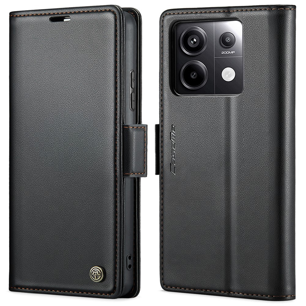 CASEME 023 Series For Xiaomi Redmi Note 13 Pro 5G / Poco X6 5G Case RFID Blocking Wallet Phone Cover