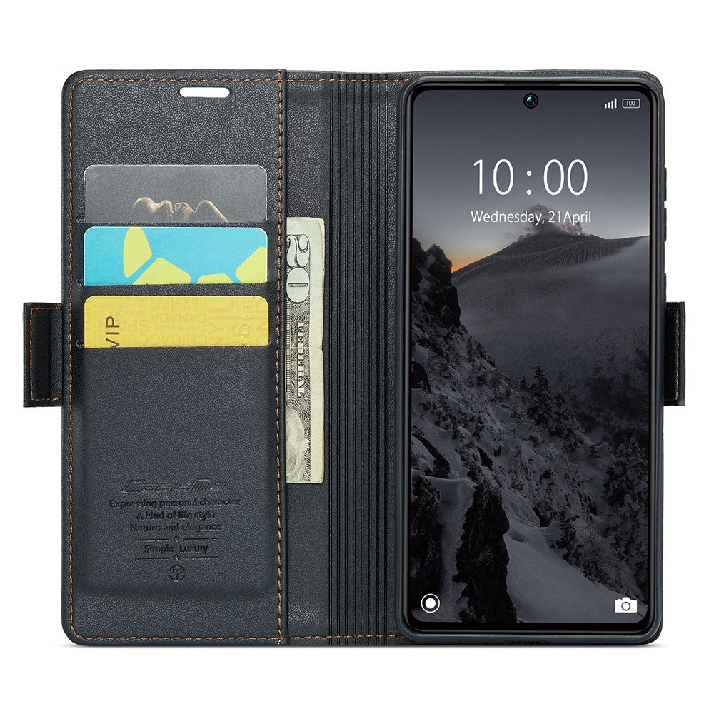 CASEME 023-serien til Xiaomi Redmi Note 13 Pro 5G / Poco X6 5G, RFID-blokerende pungetui til mobil