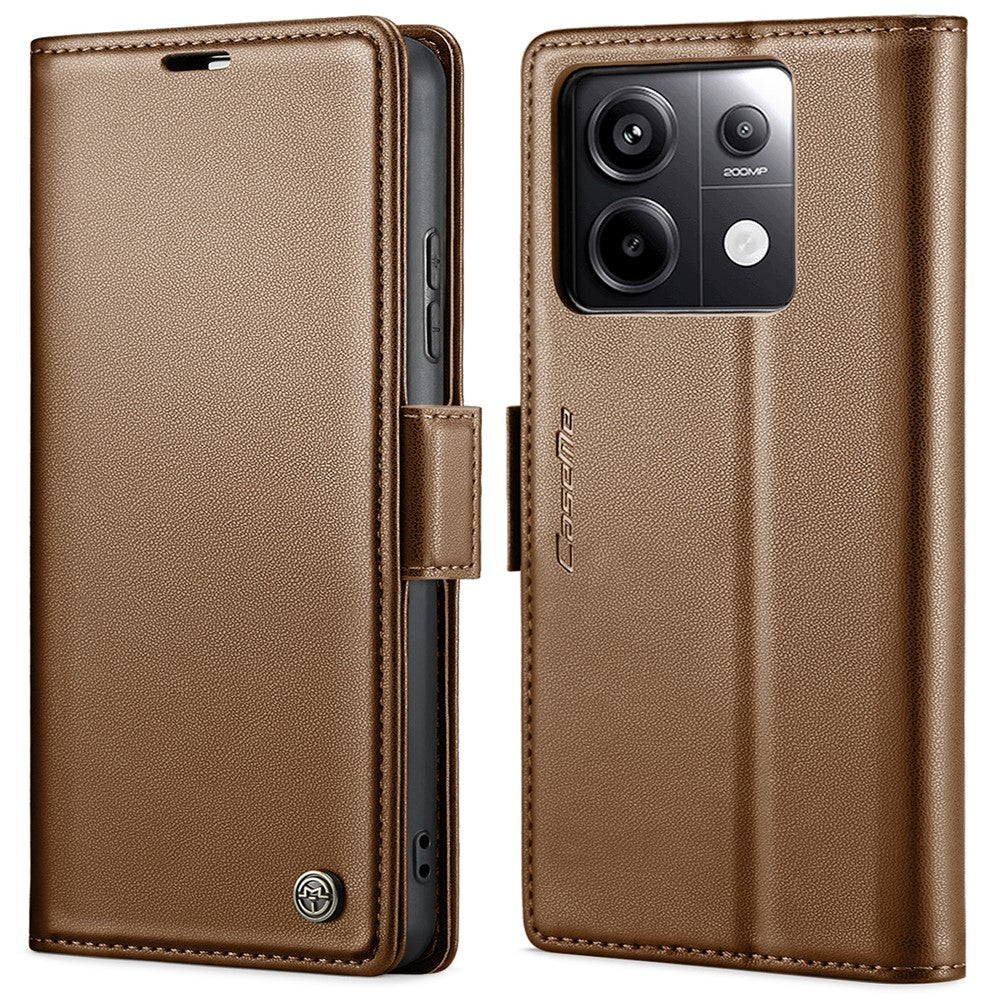 CASEME 023 Series For Xiaomi Redmi Note 13 Pro 5G / Poco X6 5G Case RFID Blocking Wallet Phone Cover