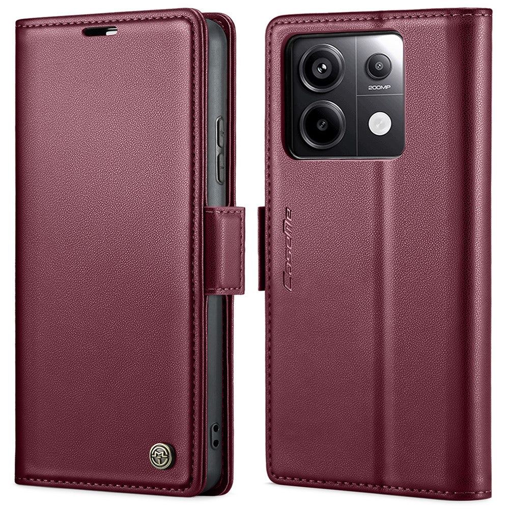 CASEME 023-serien til Xiaomi Redmi Note 13 Pro 5G / Poco X6 5G, RFID-blokerende pungetui til mobil