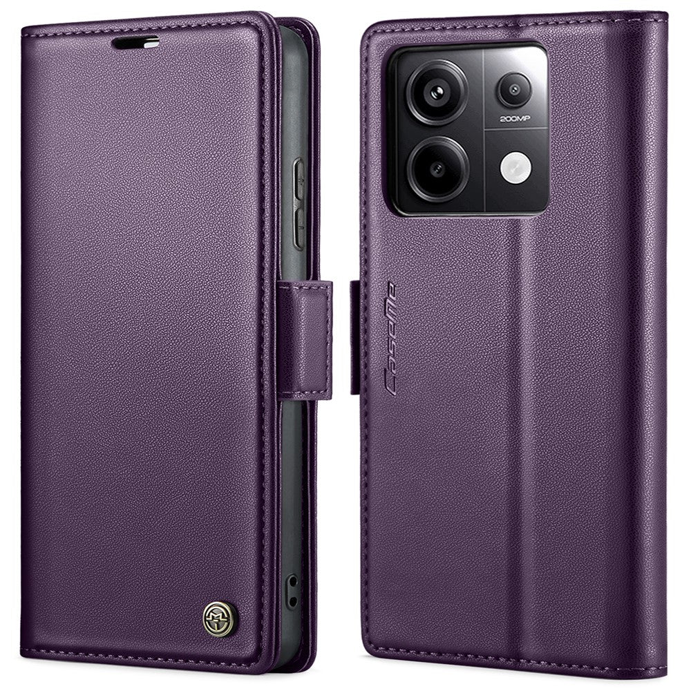 CASEME 023-serien til Xiaomi Redmi Note 13 Pro 5G / Poco X6 5G, RFID-blokerende pungetui til mobil