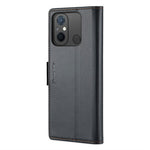 CASEME 023-serien för Xiaomi Redmi 11A 4G / 12C 4G RFID-blockerande fodral med stativ, glansigt mobilskydd