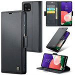 CASEME 023 Series For Samsung Galaxy A22 5G (EU Version) / F42 5G Wallet Case RFID Blocking Phone Cover