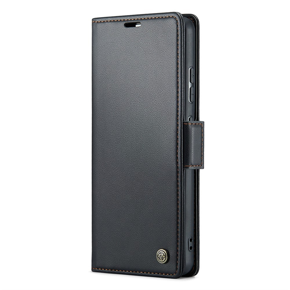CASEME 023-serien för Oppo A78 4G-skal i RFID-blockerande PU-läder, glansigt mobilplånboksfodral