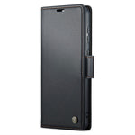 CASEME 023 Series for Samsung Galaxy A20 / A30 / M10s Glossy Case RFID Blocking Leather Phone Cover