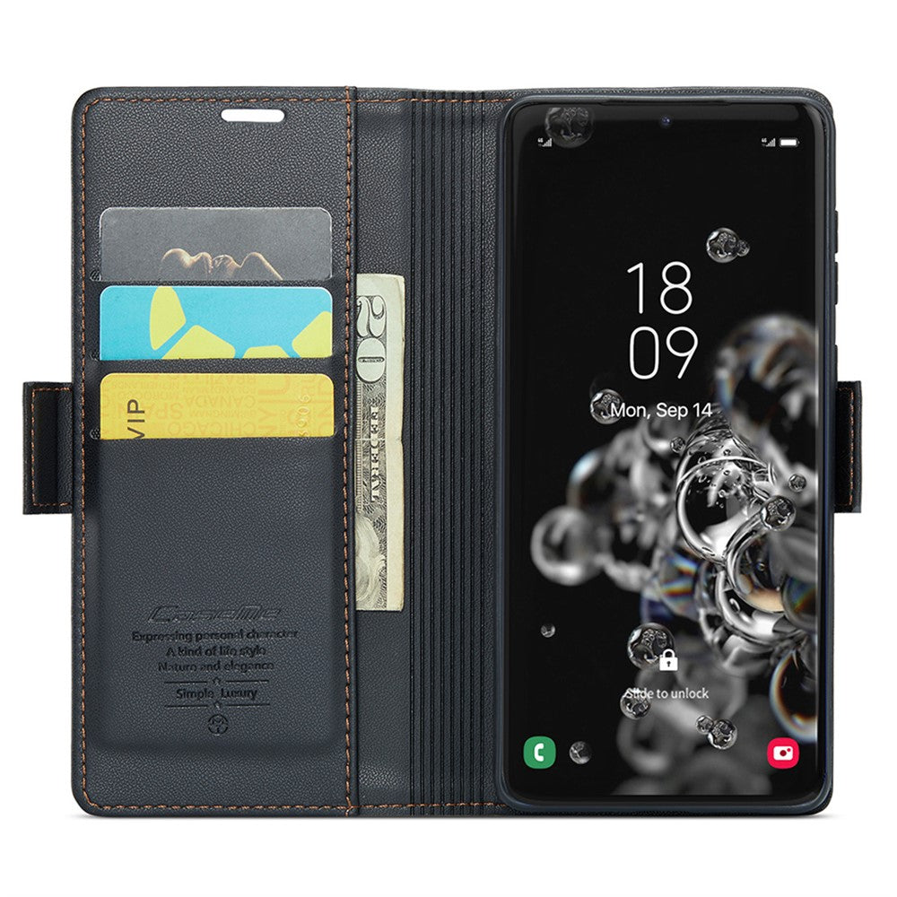 CASEME 023 Series til Samsung Galaxy S20 Ultra Etui Pung RFID Blokerende Læder Telefoncover