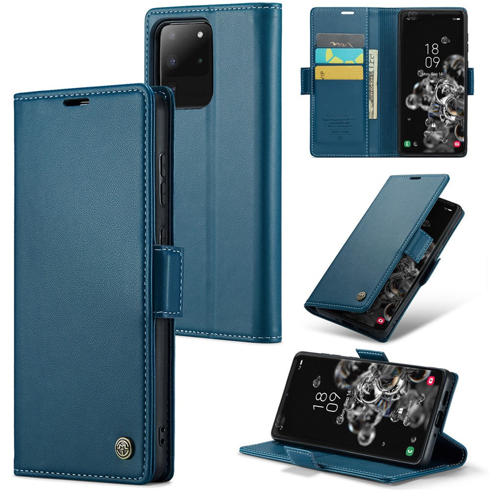 CASEME 023 Series til Samsung Galaxy S20 Ultra Etui Pung RFID Blokerende Læder Telefoncover