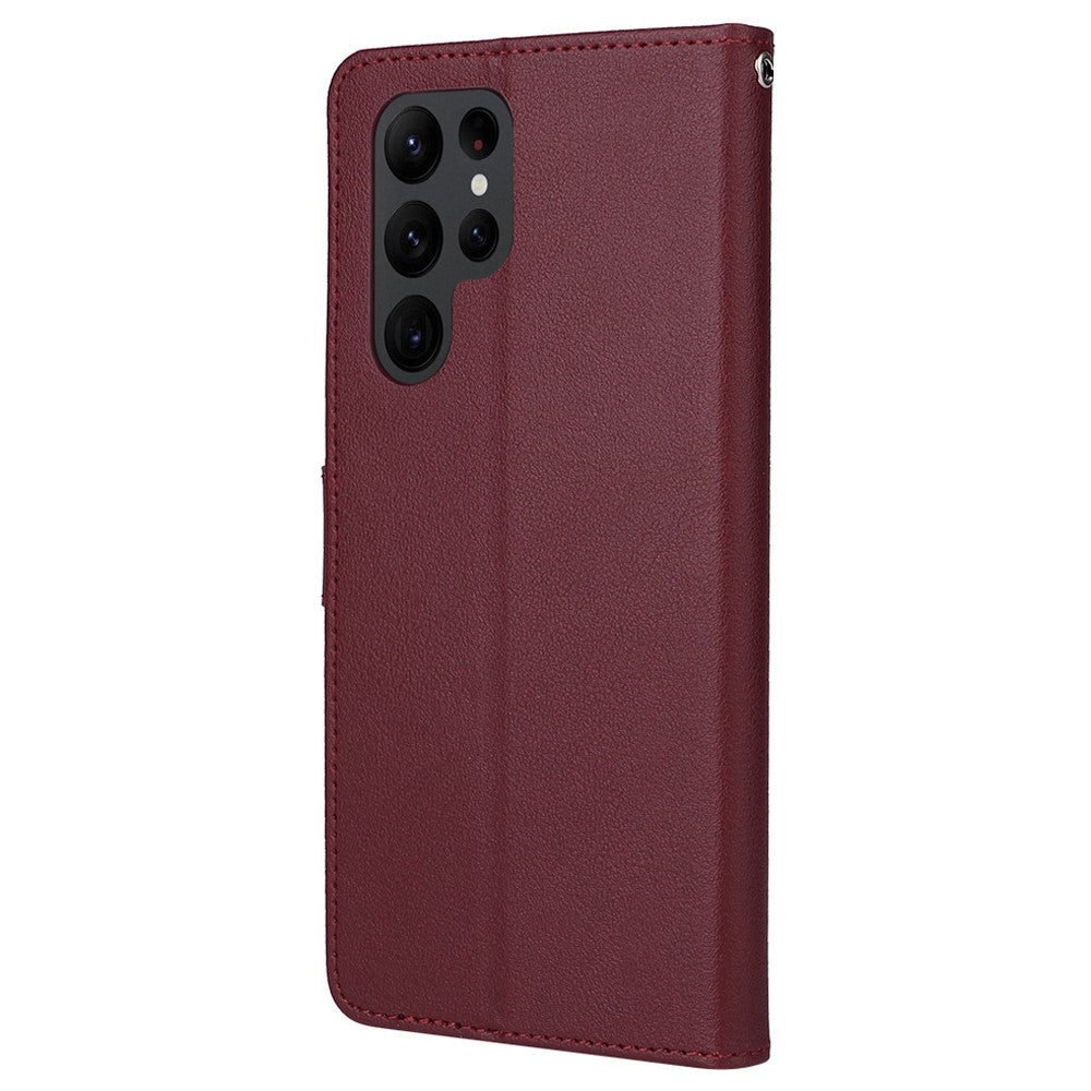 For Samsung Galaxy S23 Ultra Case Drop-Proof Leather Wallet Phone Cover