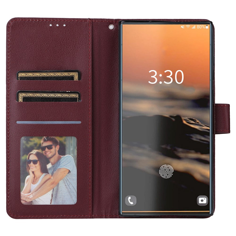 For Samsung Galaxy S23 Ultra Case Drop-Proof Leather Wallet Phone Cover