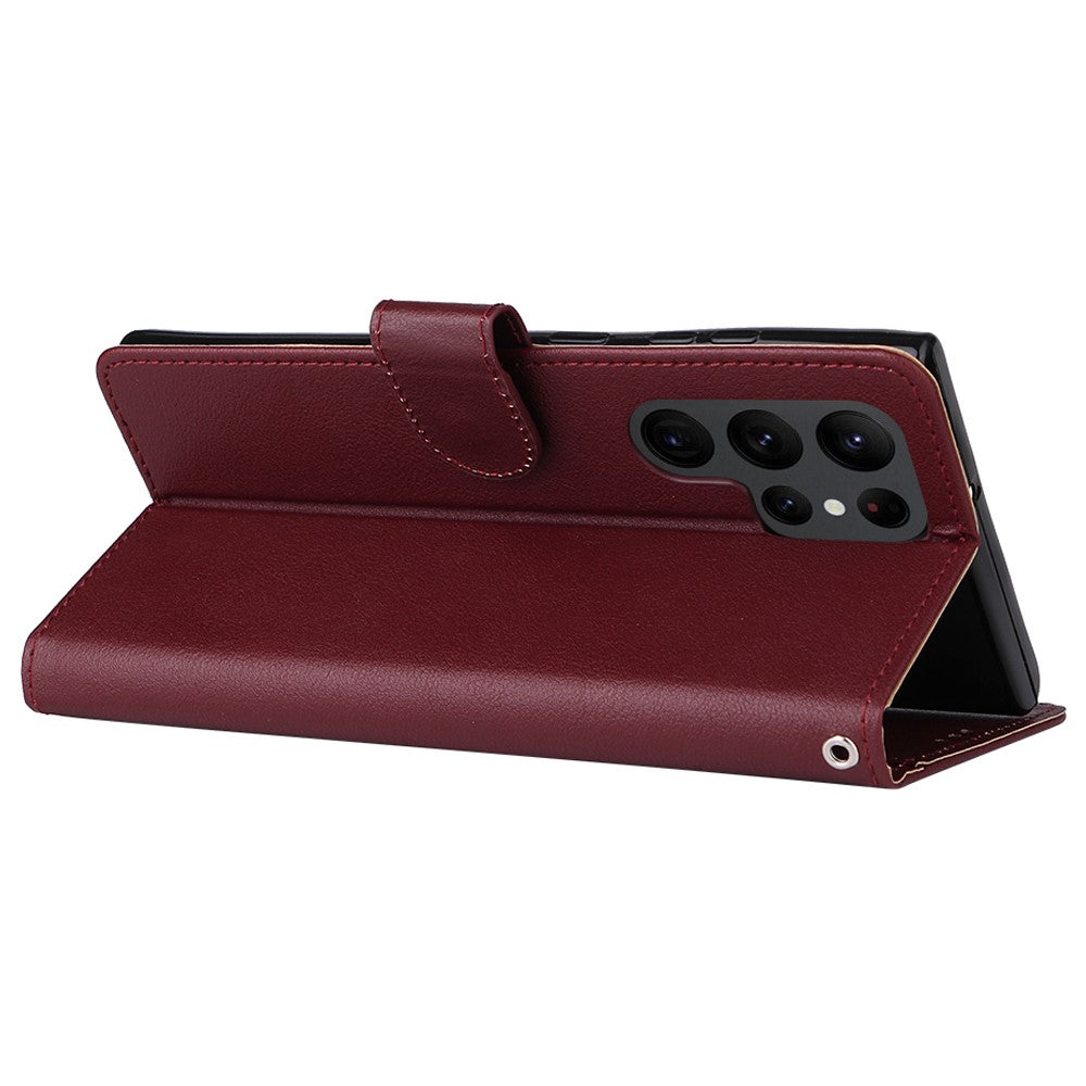 For Samsung Galaxy S23 Ultra Case Drop-Proof Leather Wallet Phone Cover