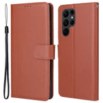 For Samsung Galaxy S23 Ultra Case Drop-Proof Leather Wallet Phone Cover