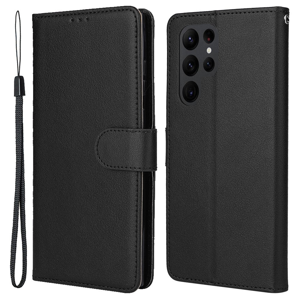 For Samsung Galaxy S23 Ultra Case Drop-Proof Leather Wallet Phone Cover