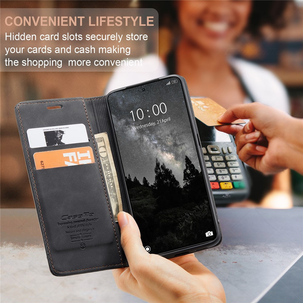 CASEME 013 Series For Xiaomi 14 Ultra Stand Case Card Slot Leather Phone Cover