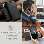 CASEME 013 Series For Xiaomi 14 Ultra Stand Case Card Slot Leather Phone Cover