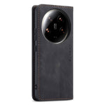 CASEME 013 Series For Xiaomi 14 Ultra Stand Case Card Slot Leather Phone Cover