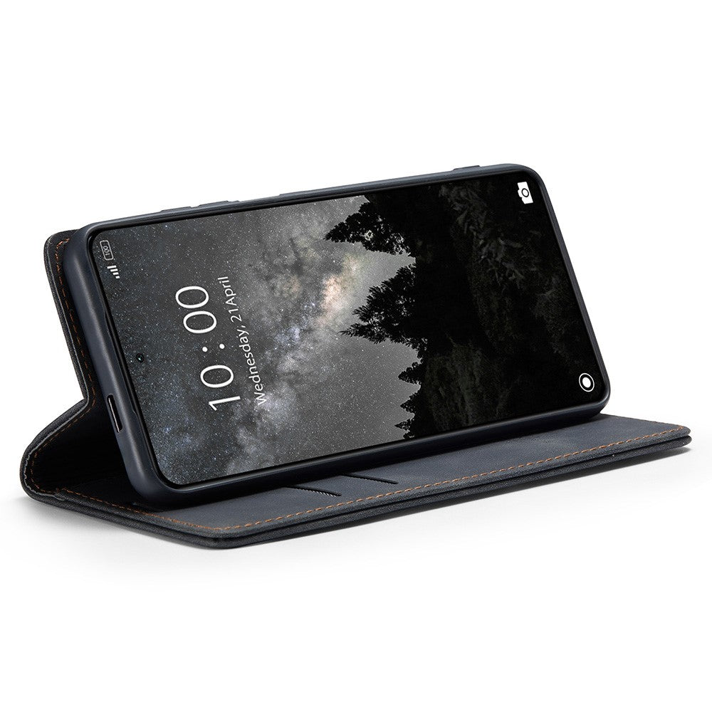 CASEME 013 Series For Xiaomi 14 Ultra Stand Case Card Slot Leather Phone Cover
