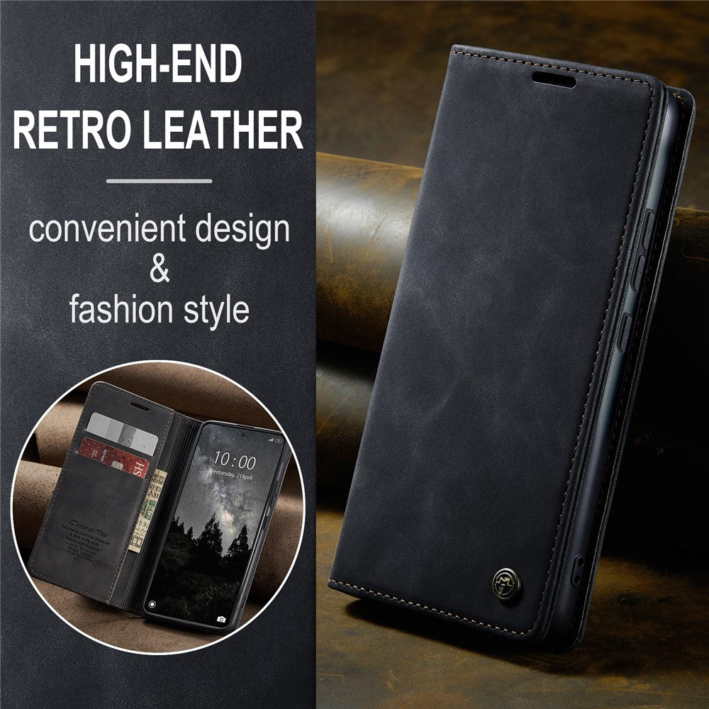 CASEME 013 Series For Xiaomi 14 Ultra Stand Case Card Slot Leather Phone Cover