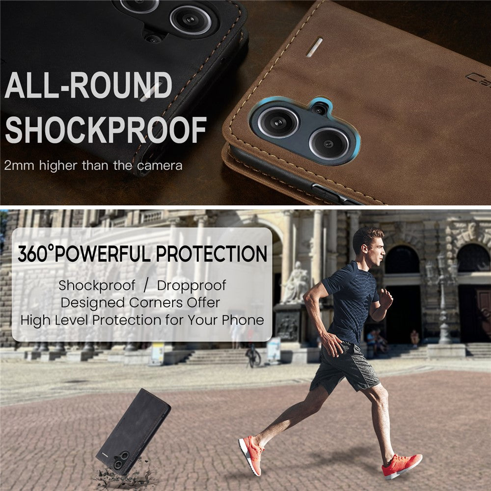 CASEME 013 Series For Xiaomi Redmi Note 13 Pro+ 5G Case Wallet Stand Flip Leather Phone Cover