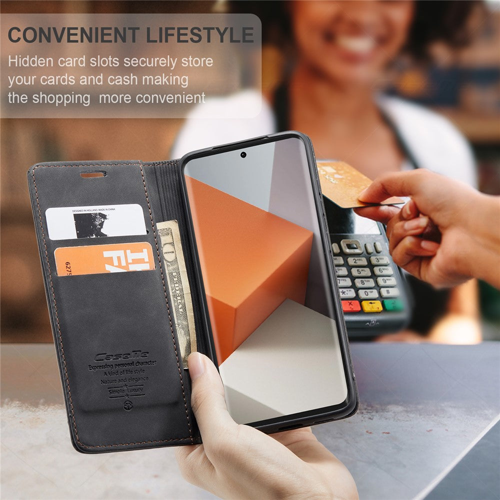CASEME 013 Series For Xiaomi Redmi Note 13 Pro+ 5G Case Wallet Stand Flip Leather Phone Cover