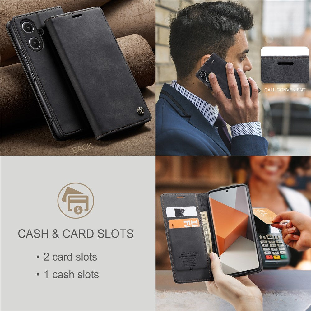 CASEME 013 Series For Xiaomi Redmi Note 13 Pro+ 5G Case Wallet Stand Flip Leather Phone Cover