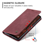 CASEME 013 Series For Xiaomi Redmi Note 13 5G Stand Case Shockproof Leather Phone Cover