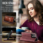 CASEME 013 Series For Xiaomi Redmi Note 13 5G Stand Case Shockproof Leather Phone Cover