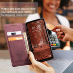 CASEME 013 Series For Xiaomi Redmi Note 13 5G Stand Case Shockproof Leather Phone Cover