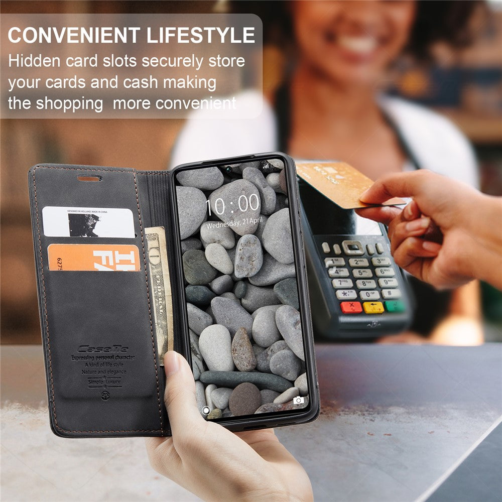 CASEME 013 Series For Xiaomi Redmi Note 13 Pro 5G / Poco X6 5G Case Leather Folio Wallet Phone Cover