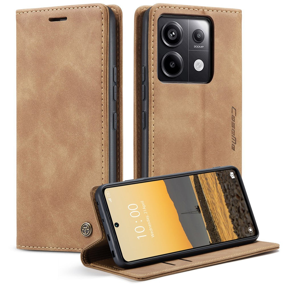 CASEME 013-serien til Xiaomi Redmi Note 13 Pro 5G / Poco X6 5G, læderetui med pung
