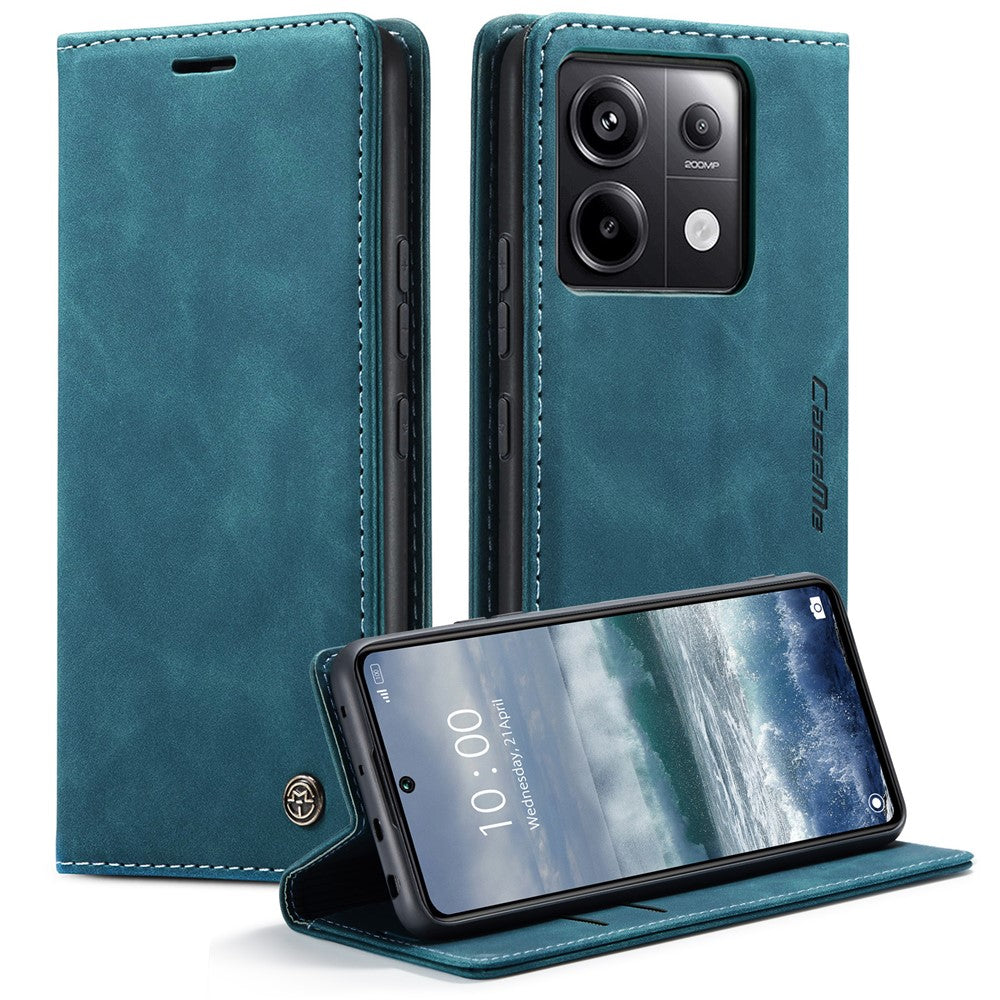 CASEME 013 Series For Xiaomi Redmi Note 13 Pro 5G / Poco X6 5G Case Leather Folio Wallet Phone Cover