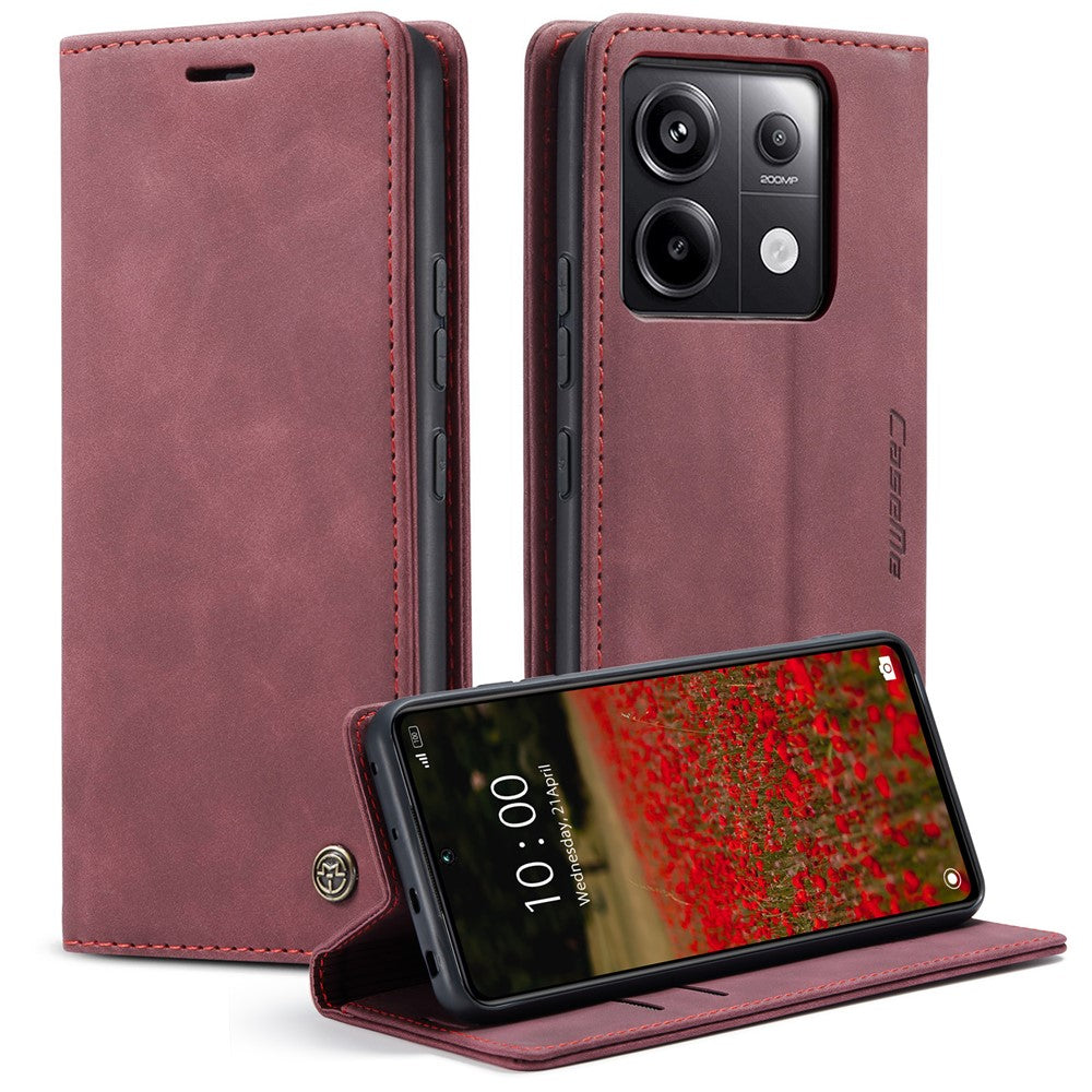 CASEME 013-serien til Xiaomi Redmi Note 13 Pro 5G / Poco X6 5G, læderetui med pung