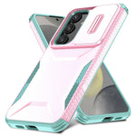 For Samsung Galaxy S25 / S24 Case Slide Lens Cover TPU+PC Phone Shell
