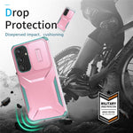 For Samsung Galaxy S25 / S24 Case Slide Lens Cover TPU+PC Phone Shell